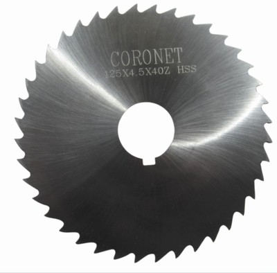 CORONET皇冠锯片铣刀 订做切铝铁不锈钢高速钢切口锯片 HSS铣刀片
