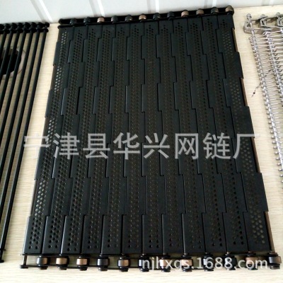 山东链板式网带厂家质量 定制规格铁氟龙防粘耐高温链板输送带