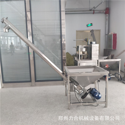 不锈钢食品螺旋输送机 化工粉料螺旋提升机 小型移动式绞龙上料机图1
