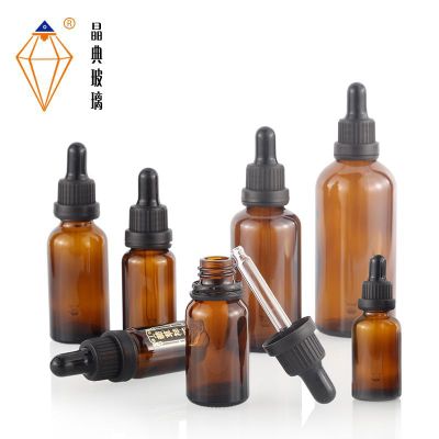 20ml茶色玻璃精油瓶 30ml胶头滴管玻璃瓶 50ml大头盖精油分装瓶图1