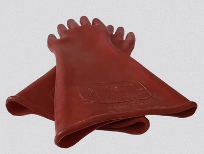 双安牌 12kv橡胶绝缘手套 电工高压防护手套 带检测报告