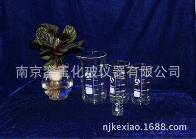 北玻高型烧杯 透明带刻度量杯耐高温化学实验器材 玻璃仪器可定制