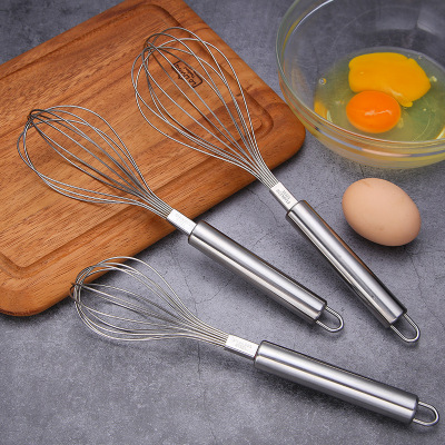 不锈钢打蛋器手动鸡蛋搅拌器烘焙工具 加粗搅拌打蛋器 厨房小工具