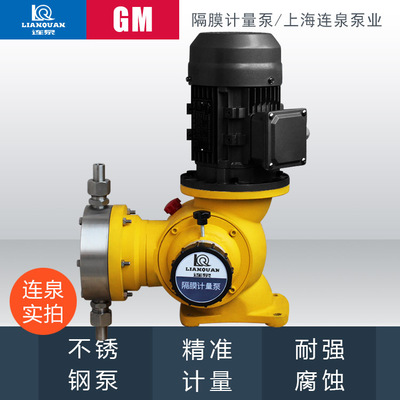 上海连泉GM120L/0.7耐腐蚀机械隔膜定量泵 GM加药泵 隔膜计量泵