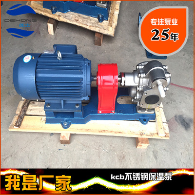 kcb-200 德宏不锈钢齿轮泵 保温冷却齿轮泵 kcb型齿轮式输油泵