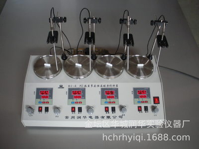 多头磁力搅拌器  双数显四联恒温磁力加热搅拌器HJ-4AB