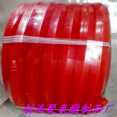 厂家供应 聚氨酯工业皮带 传送圆带 红色传动带 PU输送带
