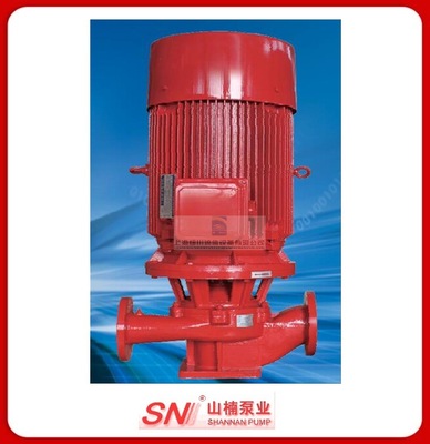供应山楠泵业XBD10.0/50G-HL立式单级切线消防泵组50升/秒、90米