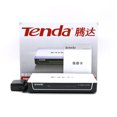 Tenda腾达S16 16口百兆以太网络交换机 无线路由器监控网口分流器