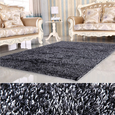 北欧免洗加密 丝地毯亮丝地毯客厅茶几垫卧室床边地毯展示地毯