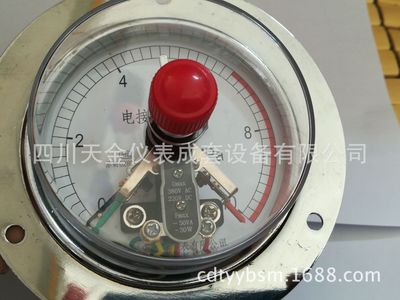 供应轴向带边电接点压力表YXC-100ZT