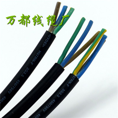 两芯三芯电缆线工厂现货直销足铜纯铜重型电缆YCW/H07RN-F
