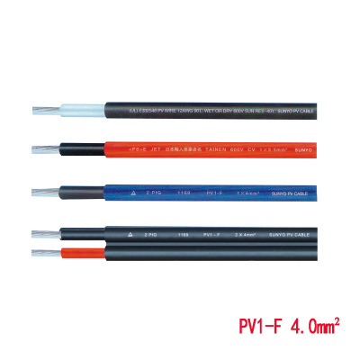 光伏电缆 批发供应光伏直流电缆XLPE单芯 双芯双绝缘太阳能电缆