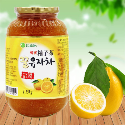 批发进口比亚乐蜂蜜柚子茶酱1150g花果茶冲饮品商用家用日期新鲜