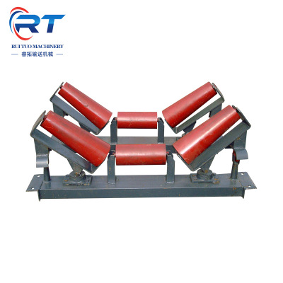 工业输送机托辊支架 槽型上下调心支架输送机设备配件规格齐全
