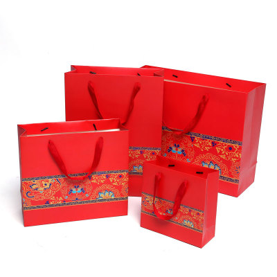 春节礼品袋中国风袋子礼品袋批发礼品纸袋包装袋手提袋礼物袋