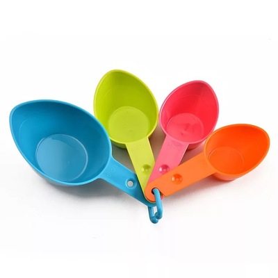 量杯4件套彩色塑料量勺量杯组合面粉烘焙勺量匙套装