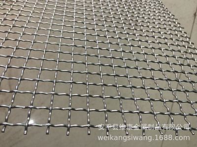 可定制 重型金属编织网304材质 黑钢锰钢白钢 轧花网振动筛