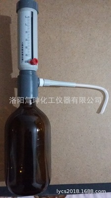 上海求精 可调定量加液器，25毫升，配500毫升试剂瓶，实验室加液