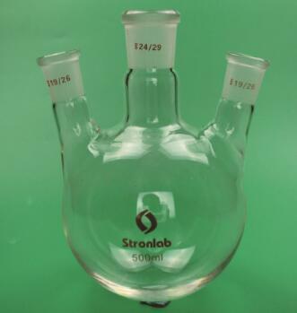 斯创实验室 三口瓶  实验室耗材  玻璃制品   25ml/14,14,14