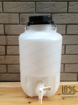 塑料放水桶 下口瓶 实验放水瓶 带刻度耐酸碱 塑料龙头瓶5L10L25L