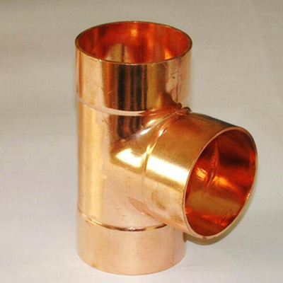 厂家直销冷媒管异径三通空调制冷紫铜配件变径焊接紫铜正三通管件