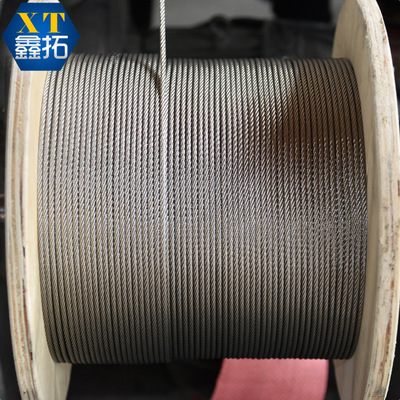 厂家直销耐高温耐磨304不锈钢钢丝绳 304 7x7钢丝绳304不锈钢线材