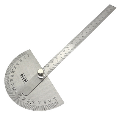 0-180 简易量角器 量角尺 180度钢角尺 模具用简易量角器200mm
