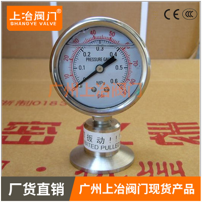 不锈钢隔膜压力表 弹簧管压力表Y-100 普通压力表气压表水压表