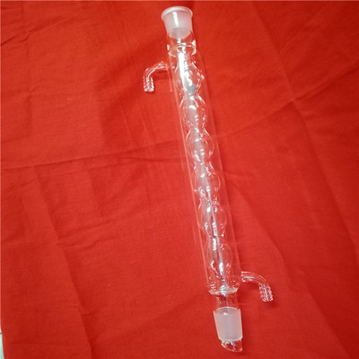 玻璃球形冷凝管400mm/24*24加工定制中长30cm 40cm 50cm60cm