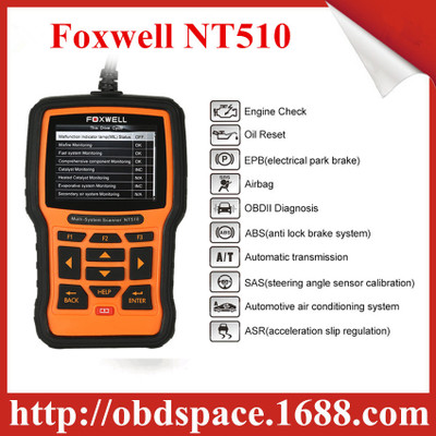 现货销售 Foxwell NT510 Multi-System Scanner 多功能扫描仪