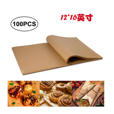 厂家直销 本色烧烤 烘焙纸双面硅油纸 食品包装纸 羊皮纸100张