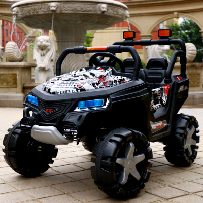 新款大号越野儿童电动车四轮双座四驱遥控 可坐成人宝宝玩具汽车