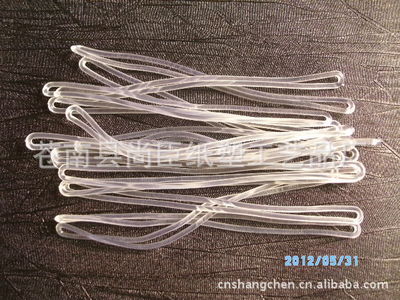 温州厂家批发定制各种规格pvc塑料行李牌绳子 透明挂绳图1