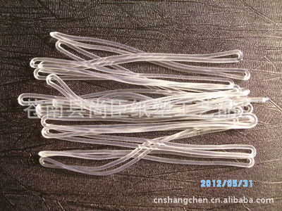 温州厂家批发定制各种规格pvc塑料行李牌绳子 透明挂绳