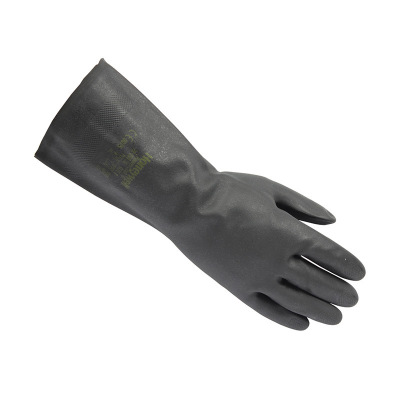 霍尼韦尔2095020氯丁橡胶棉质衬里直筒非一次性防化手套