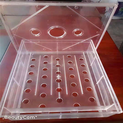 新款鱼缸型材  PVC塑料  加盖干湿分离盒