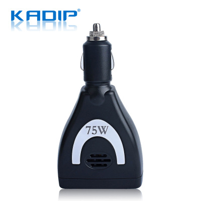 Kadip/卡迪普 75W逆变器 12V转220V汽车电源转换器 车载逆变器