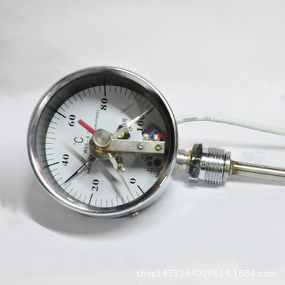 西安上海仪表、WSSX-411型双金属电接点温度计0-150度，控制温度