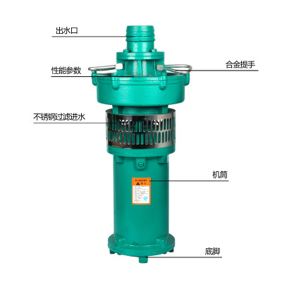 qy系列油浸泵 油浸式潜水电泵 充油式潜水泵排水泵 上海人民