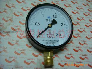 压力表 弹簧管压力表 Y100 0-2.5MPA 上海自动化仪表四厂