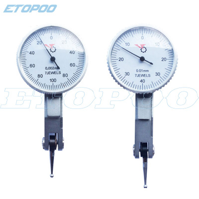 杠杆百分表0-0.8mm/千分表0-0.02mm 杠杆指示表 精度0.01防震