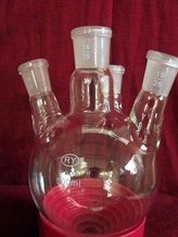 专业供应规格规格及定制玻璃器皿     四口烧瓶