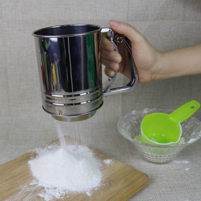 烘焙工具 手持半自动面粉筛 多功能烘焙筛子 糖粉筛过滤网筛