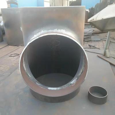 厂家加工定制焊接碳钢拔嘴等径三通 插焊变径三通 斜三通管件