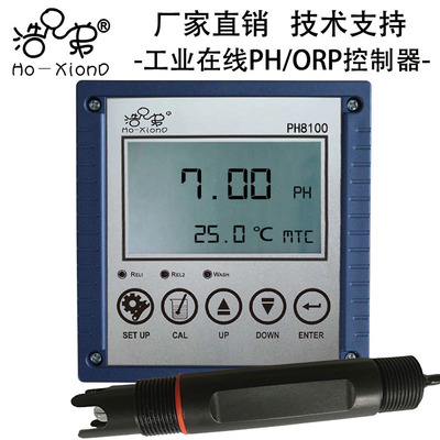 PH控制器ORP工业在线变送器pH/ORP监测仪PH计-2.00到+16.00pH