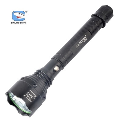 铝合金LED强光手电 防爆防水远射电筒 应急充电多功能安保手电筒