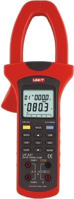 优利德UT231数字钳形功率表 电压表 功率测量仪带温度 功率计
