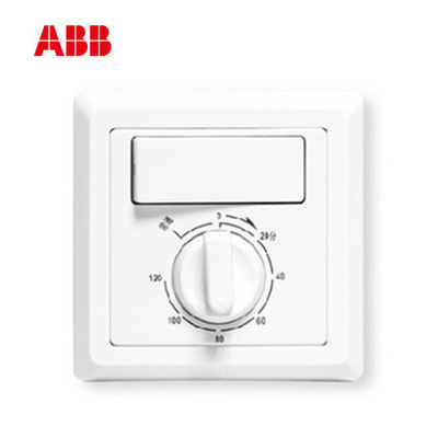 ABB开关插座德逸系列单控定时组合开关AE411;10072387