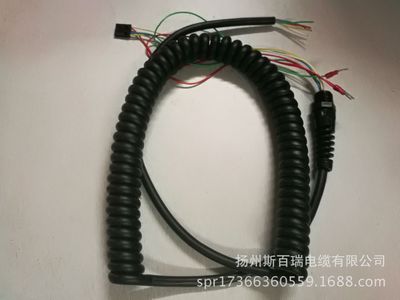 5芯汽车尾板螺旋线0.75平方弹簧线电动工具电源线电线电缆厂家